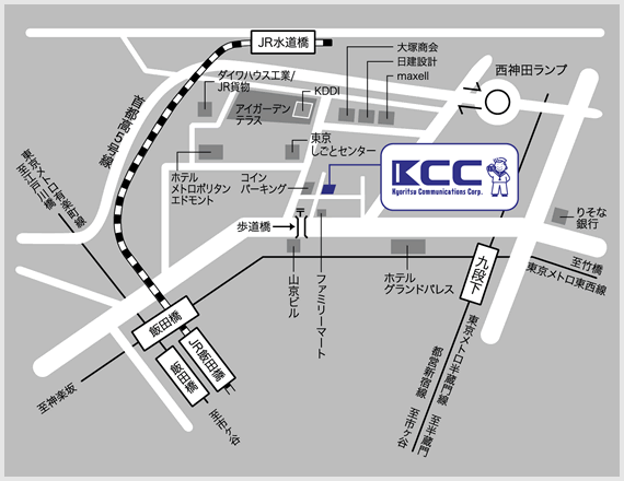 共立コミュニケーションズ株式会社(KCC) 地図